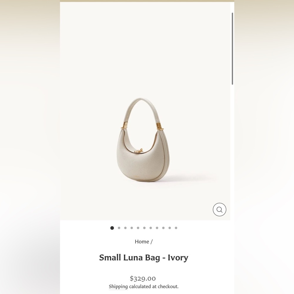 Songmont Cream Hobo Bag